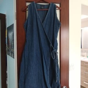 Denim Wrap Dress